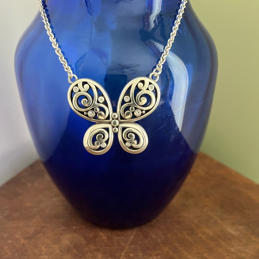 Brighton silver butterfly necklace